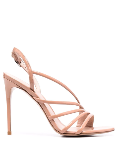 Shop Le Silla Scarlet High-heel Sandals In Neutrals