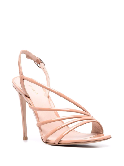 Shop Le Silla Scarlet High-heel Sandals In Neutrals