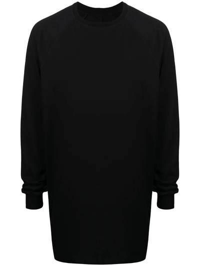 Shop Rick Owens Longline Long-sleeve T-shirt In Black