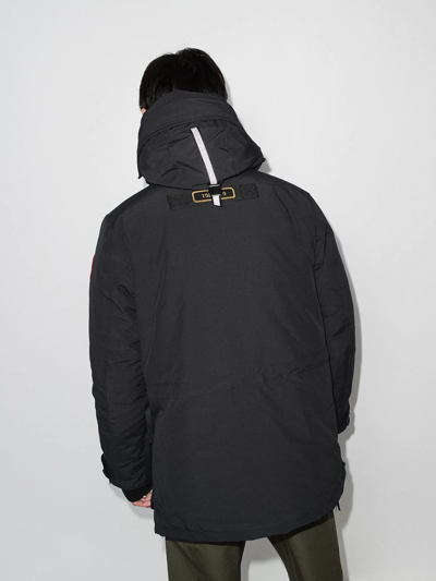 Shop Canada Goose Toronto Padded Hooded Jacket In Black