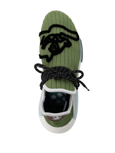 Shop Adidas Originals X Bbc Ice Cream X Pharrell Nmd Human Race Sneakers In Green