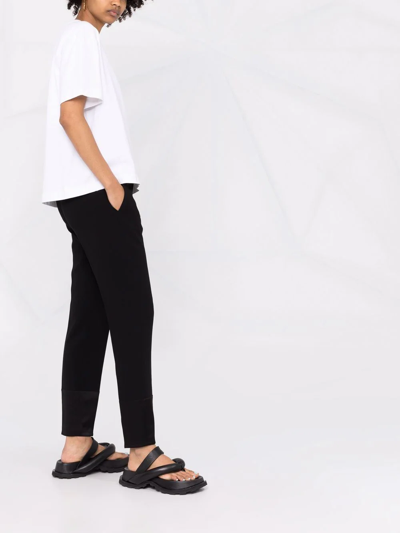 Shop Theory Tapered Tailored Trousers In Black