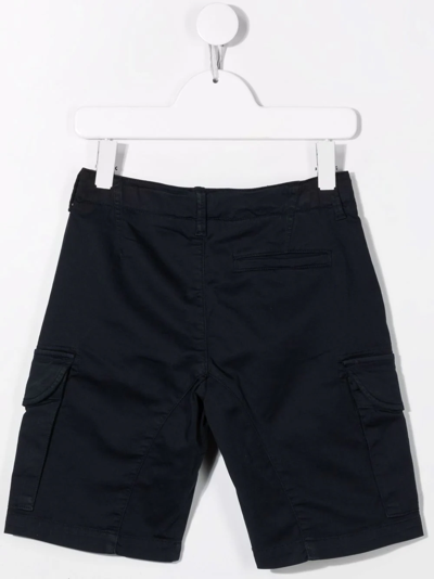 Shop C.p. Company Lens-detail Cargo Shorts In Blue