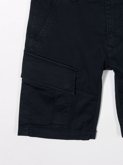 Shop C.p. Company Lens-detail Cargo Shorts In Blue