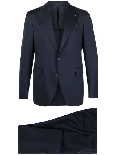 Tagliatore Two-piece Tailored Suit In Blue