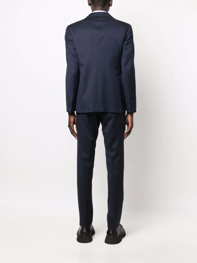 Tagliatore Two-piece Tailored Suit In Blue