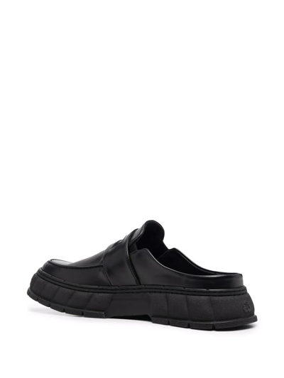 Shop Viron Backless Chunky-sole Loafers In Black