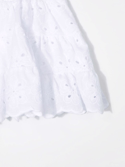 Miss Grant Broderie-anglaise Design Skirt In White