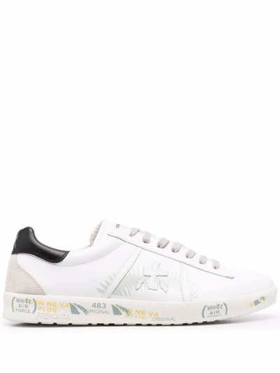 Shop Premiata Andy 5742 Low-top Sneakers In White