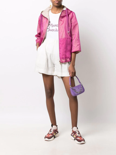 Herno Reversible Hooded Jacket In Pink