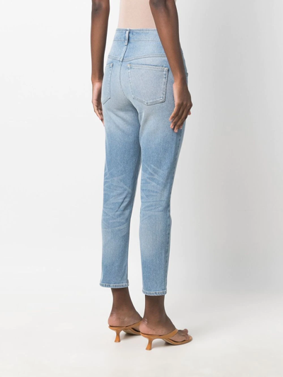 Shop Isabel Marant Niliane Cropped Jeans In Blue