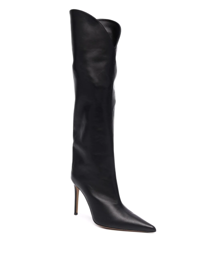 Shop Alexandre Vauthier Knee-length Boots In Black