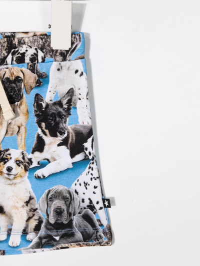 Molo All-over Dog-print Shorts In Blue