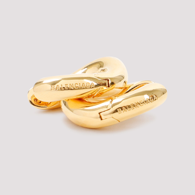 Shop Balenciaga Loop Earrings Jewellery In Metallic