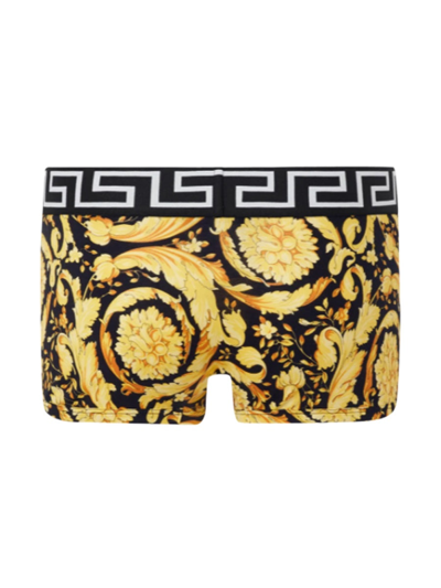 Shop Versace Boxers With Baroque Print In Multicolour