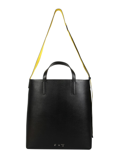 Shop Off-white Diagonal Tote Bag In Black