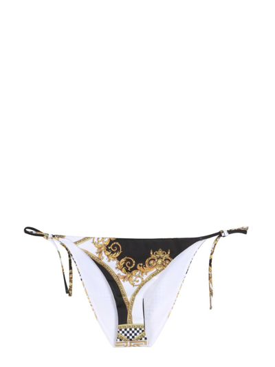 Shop Versace La Coupe Des Dieux Slip Bikini In Multicolour