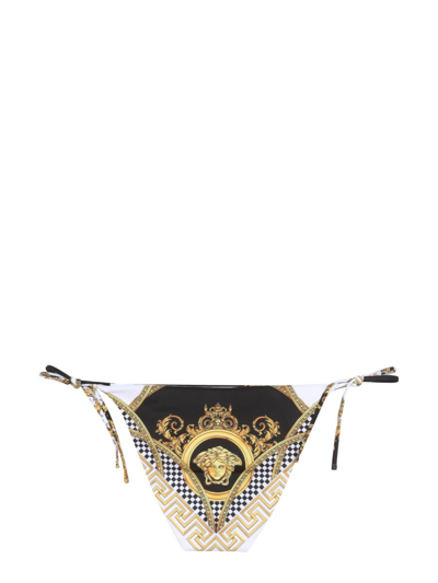 Shop Versace La Coupe Des Dieux Slip Bikini In Multicolour