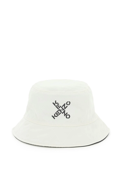 Shop Kenzo Sport Reversible Bucket Hat In Black,white