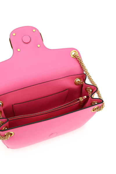 Shop Valentino Stud Sign Nappa Leather Bag In Pink