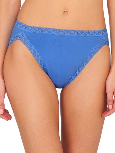 Shop Natori Bliss Cotton French Cut In Pool Blue