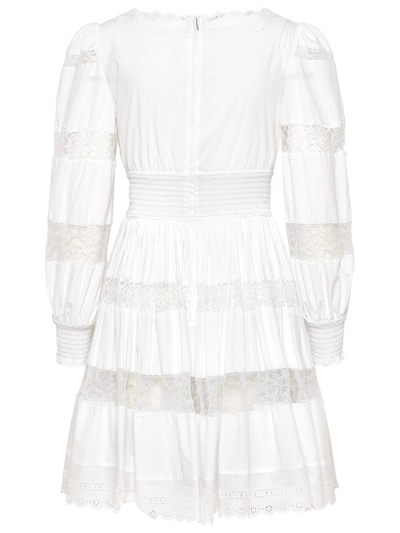 Shop Dolce & Gabbana White Cotton Dress