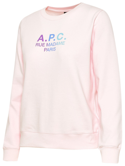 Shop Apc Pink Cotton Mathilda Sweatshirt