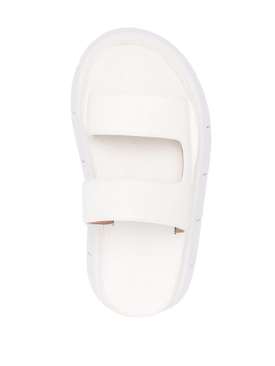 Shop Marsèll Open-toe Leather Sandals In White