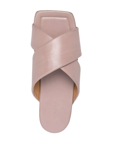 Shop Marsèll Crossover-strap Sandals In Neutrals