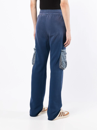 Alchemist Distressed-finish Sweatpants In Blue
