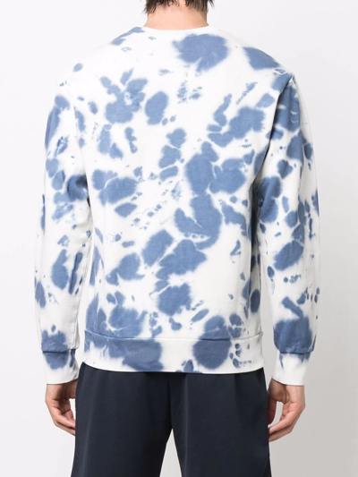 Shop Apc Tie-dye Sweatshirt In White