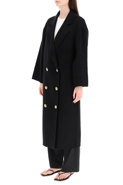 Shop Loulou Studio Borneo Wool And Cashmere Coat In Black