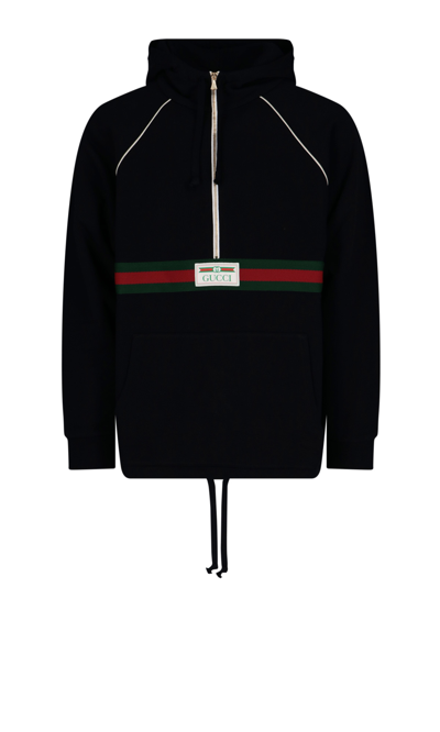 Shop Gucci Web Ribbon Sweatshirt