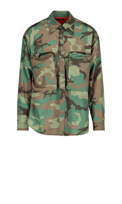 Shop Dolce & Gabbana Nylon Camouflage Shirt