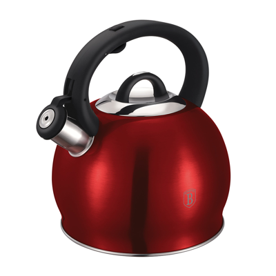 Shop Berlinger Haus Stainless Steel Kettle 3.2 Qt Burgundy Collection In Red