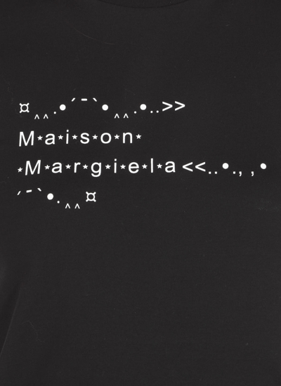 Shop Maison Margiela Logo T-shirt In Black