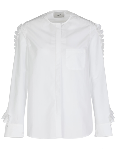 Shop Coperni Cotton Shirt In White