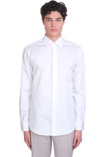 Shop Z Zegna Shirt In White Cotton