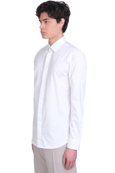 Shop Z Zegna Shirt In White Cotton