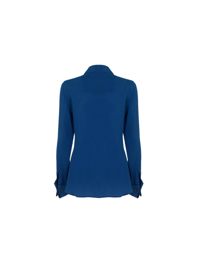 Shop Saint Laurent Shirt In Bleu Ceruleen