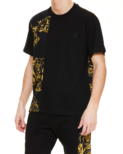 Shop Versace Jeans Couture Regalia Baroque T-shirt In Black