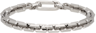 Shop Laura Lombardi Silver Greca Bracelet