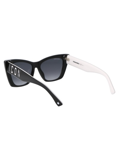 Shop Dsquared2 Sunglasses In 80s9o Black White