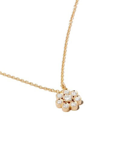 Shop Sophie Bille Brahe 18kt Yellow Gold Bellis Simple Diamond Necklace