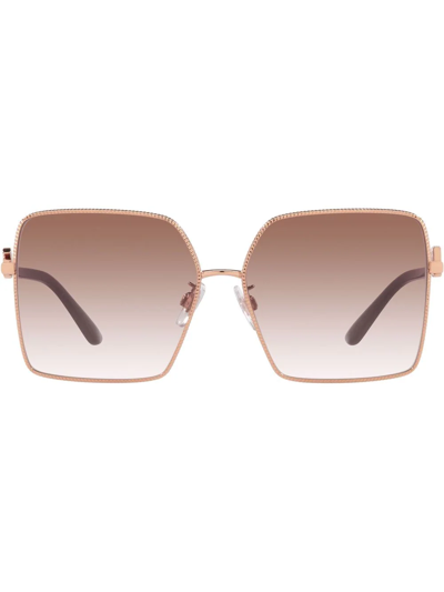 Shop Dolce & Gabbana Square-frame Sunglasses In Pink
