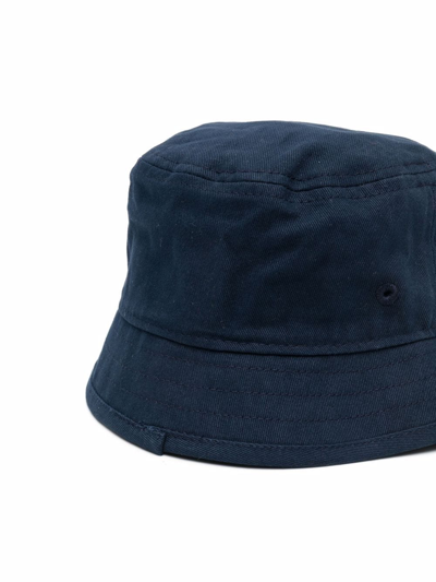 Shop Bosswear Logo Badge Bucket Hat In Blue