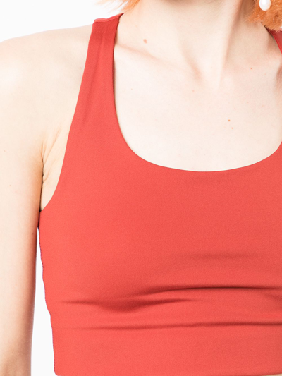 Girlfriend Collective + Net Sustain Paloma Recycled Stretch Sports Bra In Red