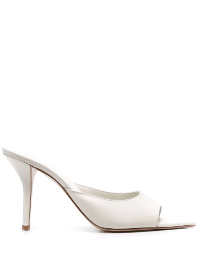 Gia Borghini Giaborghini Perni 04 Pointy Open Toe Mule In White
