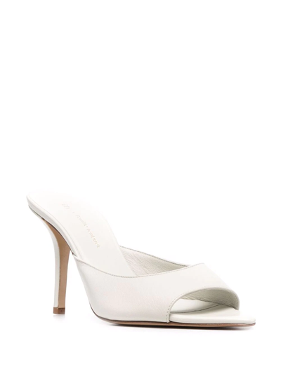 Gia Borghini Giaborghini Perni 04 Pointy Open Toe Mule In White