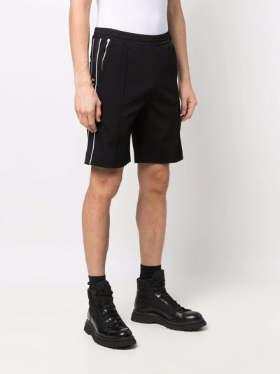 Shop Givenchy Logo-tape Track Shorts In Black